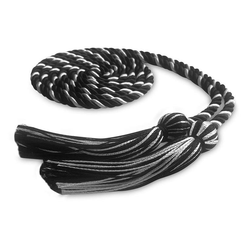 Endea Graduation Single Honor Cord Two-Color (Black/White) - Image 1
